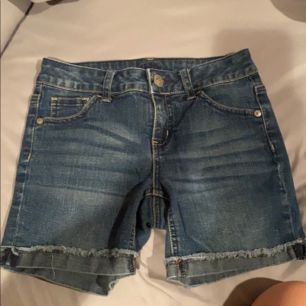 Justice denim shorts